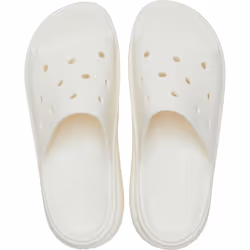 ) Crocs Stomp Slide Thermoplastic Chalk Slides - White, 6 (Adults' - Additional view 5