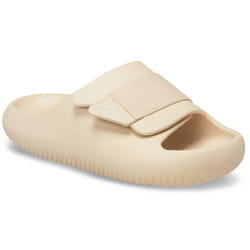 ) Crocs Mellow Luxe Slide Thermoplastic Shitake Slides - Brown, 10 (Adults'