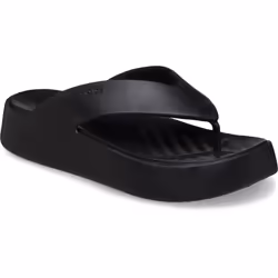 ) Crocs Getaway Platform Thermoplastic Women's Black Sandals - Black, 8 (Adults'