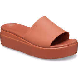 ) Crocs Brooklyn Slide Thermoplastic Women's Spice Slides - Brown, 4 (Adults'