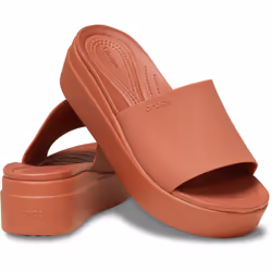 ) Crocs Brooklyn Slide Thermoplastic Women's Spice Slides - Brown, 4 (Adults'