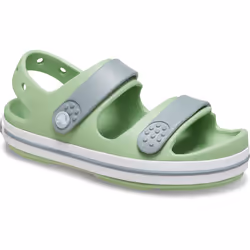 ) Crocs Crocband Play Thermoplastic Fair Green/Dusty Green Sandals - Green, 4 (Adults'