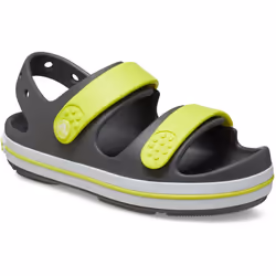 ) Crocs Crocband Play Thermoplastic Slate Grey/Acidity Sandals - Grey, 6 (Adults'