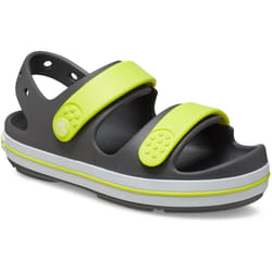 ) Crocs Crocband Play Thermoplastic Slate Grey/Acidity Sandals - Grey, 6 (Adults'