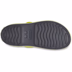 ) Crocs Crocband Play Thermoplastic Slate Grey/Acidity Sandals - Grey, 6 (Adults'