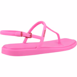) Crocs Miami Thong Flip TPU Women's Pink Crush Sandals - Pink, 5 (Adults'
