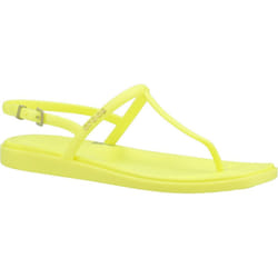 ) Crocs Miami Thong Flip TPU Women's Acidity Sandals - Green, 8 (Adults'