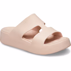) Crocs Getaway Platform H-Strap Thermoplastic Women's Quartz Sandals - Not Specified, 8 (Adults'