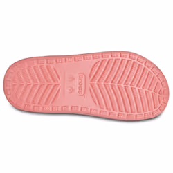 ) Crocs Classic Cozzzy Thermoplastic Women's Hot Blush Sandals - Red, 4 (Adults'