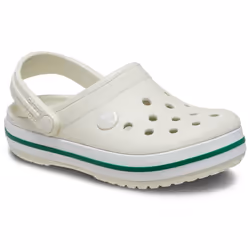 ) Crocs Crocband Thermoplastic Linen Loafers - White, 3 (Adults'