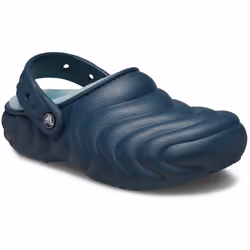 ) Crocs Classic Lined Overpuff Thermoplastic Women's Nightfall Clogs - Blue, 5 (Adults'