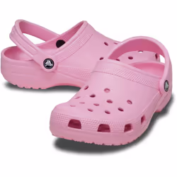 ) Crocs Classic Clog Thermoplastic Pink Tweed Clogs - Pink, 5 (Adults'