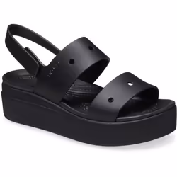 ) Crocs Brooklyn 4U Thermoplastic Women's Black Sandals - Black, 4 (Adults'