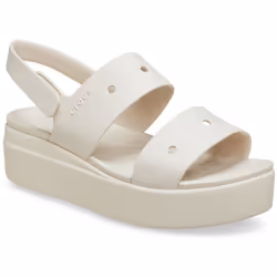 ) Crocs Brooklyn 4U Thermoplastic Women's Stucco Sandals - White, 7 (Adults'