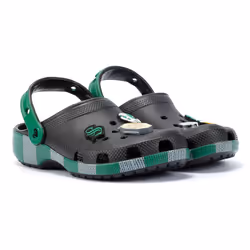 ) Crocs Slytherin Classic Women's Green Clogs - Green, 3 (Adults'