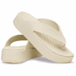 ) Crocs Getaway Platform Thermoplastic Women's Sandstone Sandals - White, 6 (Adults'