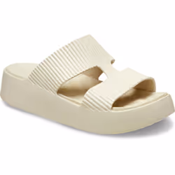 ) Crocs Getaway Platform Thermoplastic Women's Sandstone Sandals - White, 5 (Adults'