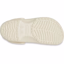 ) Crocs Classic Clog Thermoplastic Bone Clogs - White, 8 (Adults'