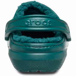 ) Crocs Classic Lined Clog Thermoplastic Emerald Clogs - Green, 6 (Adults'