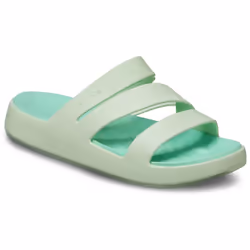 ) Crocs Getaway Strappy Thermoplastic Women's Jade Tint Sandals - Green, 4 (Adults'