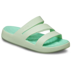 ) Crocs Getaway Strappy Thermoplastic Women's Jade Tint Sandals - Green, 4 (Adults'