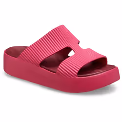 ) Crocs Getaway Platform Thermoplastic Women's Dragon Fruit Sandals - Pink, 4 (Adults'