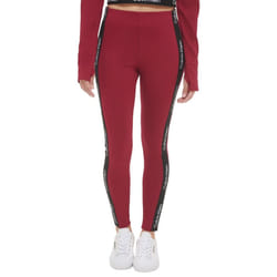 Calvin Klein Performance Women's High Waisted Logo Leggings  Chianti