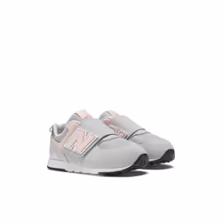 New Balance Kid's 574 V1 New-b Hook and Loop Sneaker  Rain Cloud/Pink Haze  2 Wide Infant