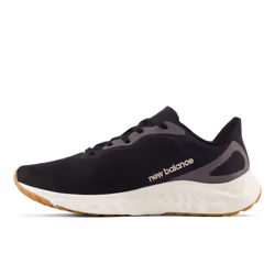 New Balance Women's Fresh Foam Arishi V4 Running Shoe  Black/Light Gold Metallic/Gum 2  10.5 Wide
