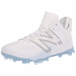 New Balance Mens FreezeLX V4 Lacrosse Shoe  WhiteBlackPolar Blue  4 Wide