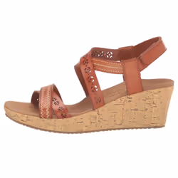 Skechers Women's Beverlee-Delicate Glow Wedge Sandal  Luggage  11