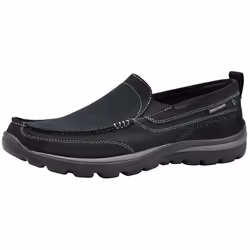 Skechers Men's Superior Milford Slip-On Loafer Black/Black 8.5 X-Wid