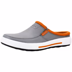 Skechers Men's Porter Vamen Slip-On Loafer Charcoal/Orange 10.5 W US