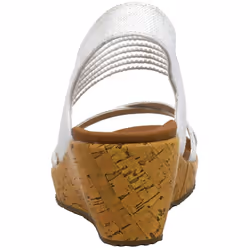 Skechers Women's Beverlee - High Tea Wedge Sandal  White  10 M US