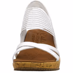 Skechers Women's Beverlee - High Tea Wedge Sandal  White  11 M US