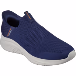 Skechers Slip Ins Ultra Flex 3.0 Smooth Step Mens Stretch Fit Blue Trainers Shoes - Navy, UK 11