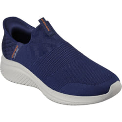 Skechers Slip Ins Ultra Flex 3.0 Smooth Step Mens Stretch Fit Blue Trainers Shoes - Navy, UK 11