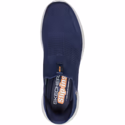 Skechers Slip Ins Ultra Flex 3.0 Smooth Step Mens Stretch Fit Blue Trainers Shoes - Navy, UK 11