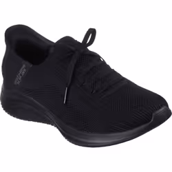 Skechers Slip Ins Ultra Flex 3.0 Brilliant Womens Ladies Black Handsfree Trainers - Black Black, UK 6