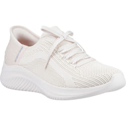 ) Skechers Ultra Flex 3.0 Brilliant Path Textile Women's Natural Trainers - Not Specified, 3 (Adults'