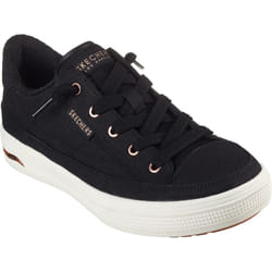 ) Skechers Arch Fit Arcade - Meet Ya There Cotton Women's Black Trainers - Black, 3 (Adults'