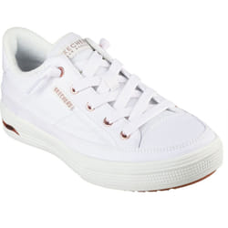 ) Skechers Arch Fit Arcade - Meet Ya There Cotton Women's White Trainers - White, 8 (Adults'