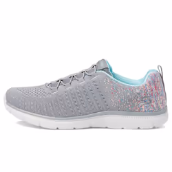 Skechers Women's Virtue Sneaker Grey/Multi 10 Wide