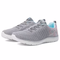 Skechers Women's Virtue Sneaker  Grey/Multi  10 Wide