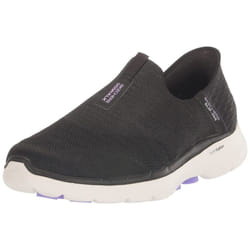 Skechers Women's Hands Free Slip-ins Go Walk 6-Fabulous View Sneaker  Black/Lavender  11