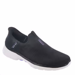 Skechers Women's Hands Free Slip-ins Go Walk 6-Fabulous View Sneaker  Black/Lavender  11