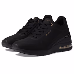 Skechers Women's Million Elevated Air Sneaker  Black  7