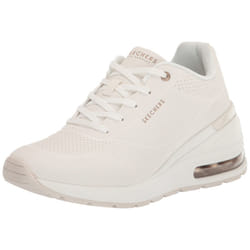 Skechers Women's Million Elevated Air Sneaker  White  8