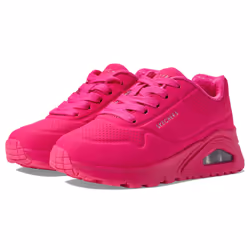 Skechers Kids Girls Street Uno Gen1-Neon Glow Sneaker  Hot Pink  13 Li