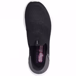 ) Ultra Flex 3.0 - Smooth Step | Black | Mens Slip Ins Trainers - 4 (Adults'